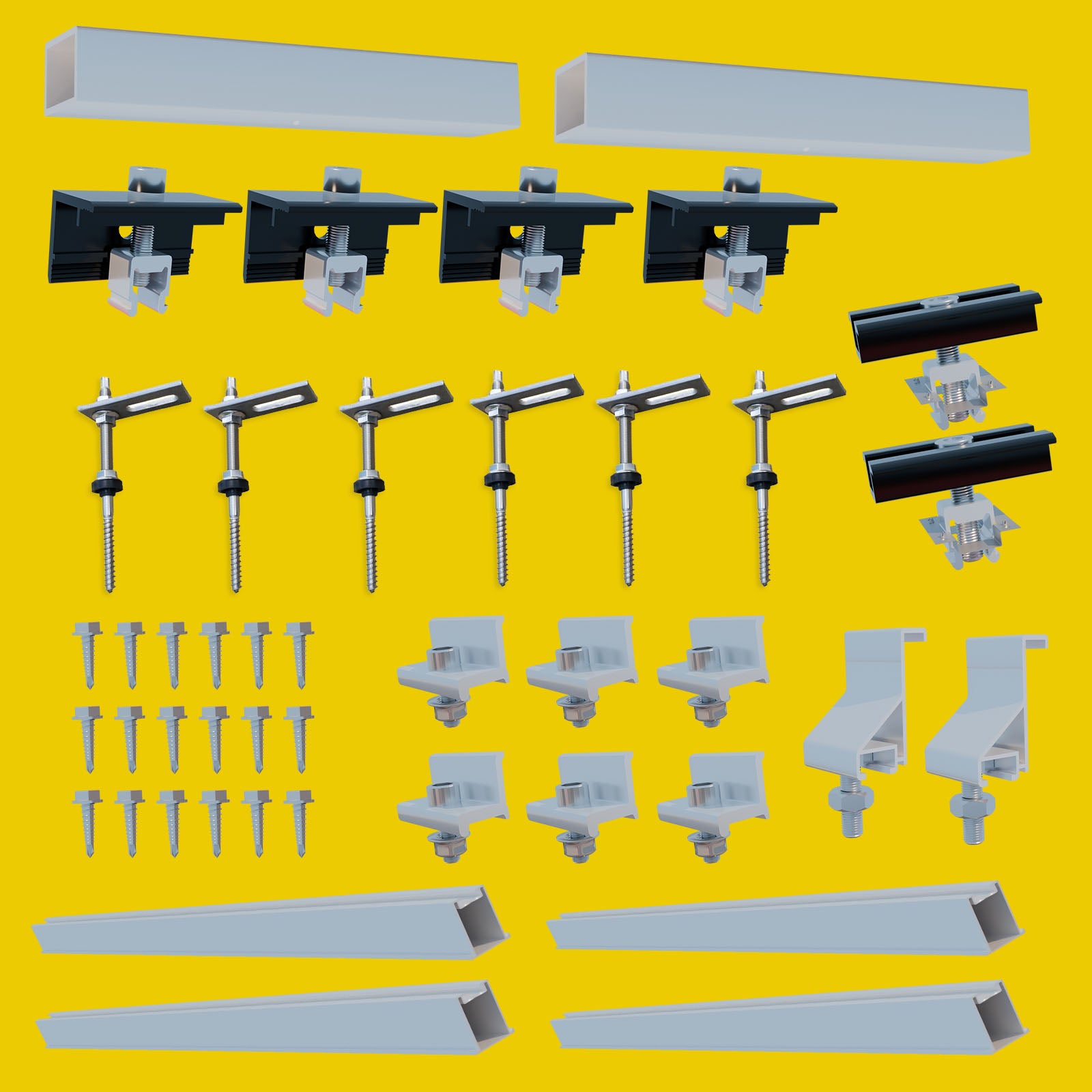 Montagepaket Stockschrauben für 2 Module