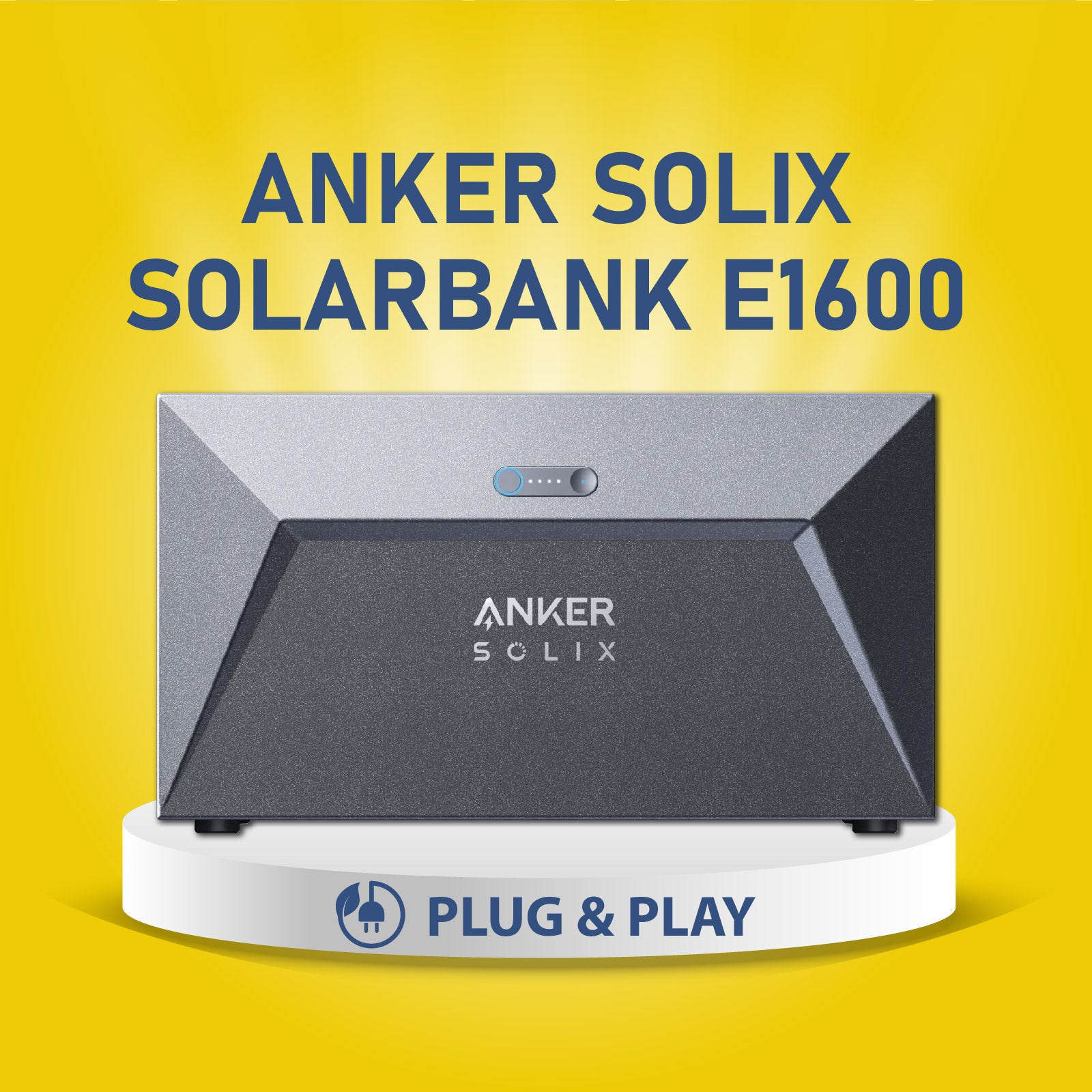 Anker SOLIX Solarbank E1600 Solarspeicher 1600Wh LiFePo4 Akku Balkonkraftwerk Speicher für Balkonkraftwerk