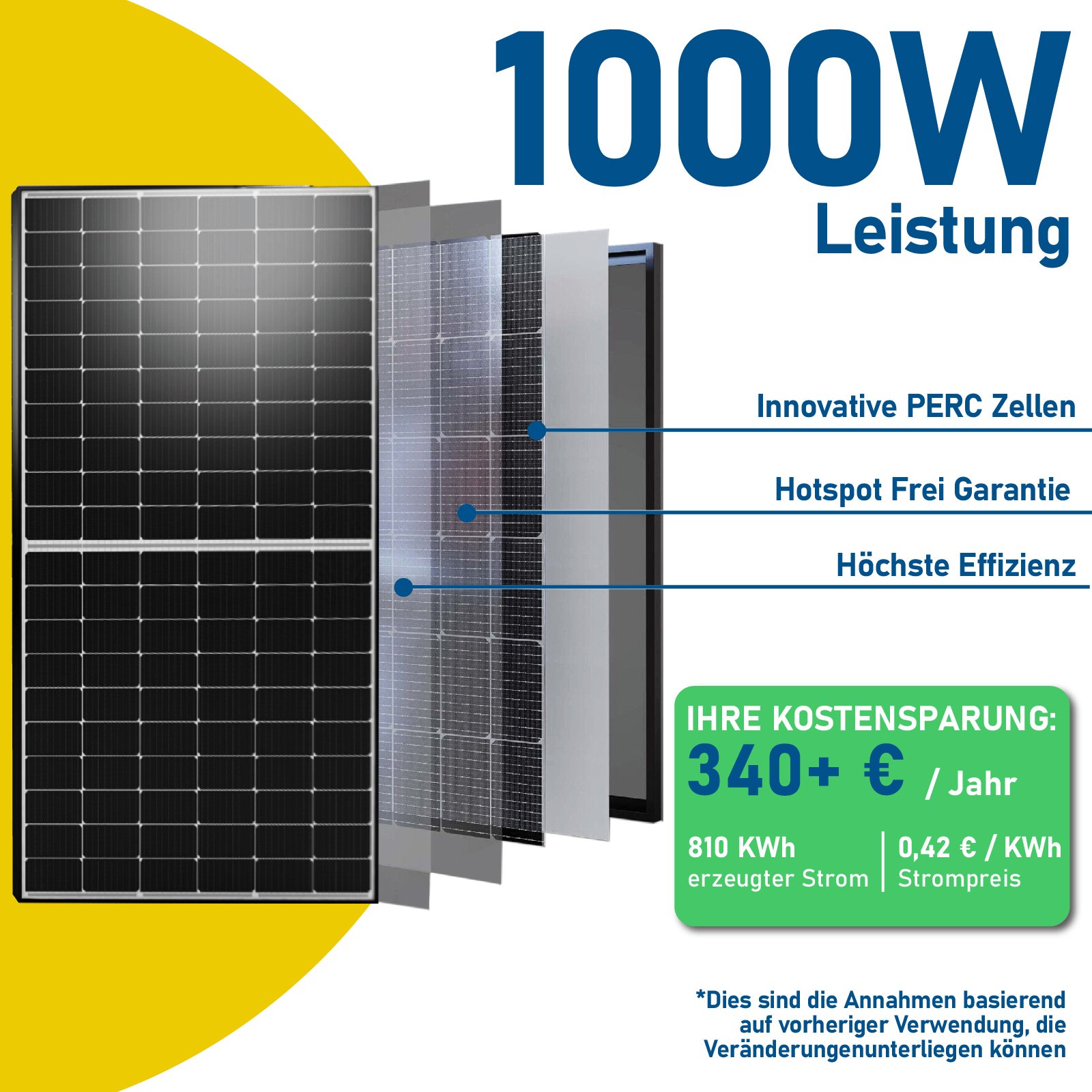 1000W / 800W Photovoltaik Balkonkraftwerk Relais Wechselrichter